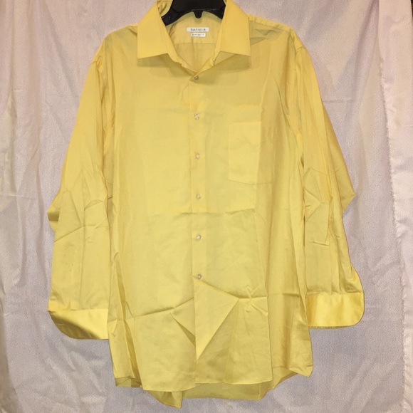 Van Heusen Mens Yellow Dress Shirt 